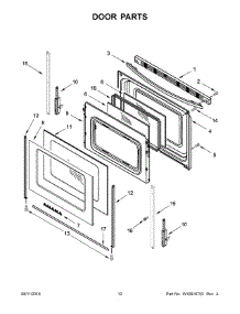 07 - Door Parts parts for Maytag Range AGR6603SFB0 from AppliancePartsPros.com