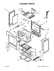 05 - Chassis Parts parts for Maytag Range AGR6603SFW0 from AppliancePartsPros.com