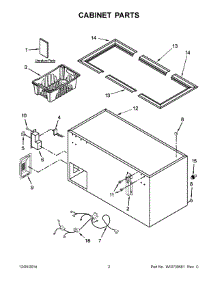 02 - Cabinet Parts parts for Maytag Freezer AZC31T15DW00 from AppliancePartsPros.com