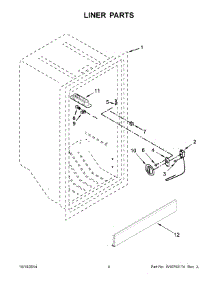 03 - Liner Parts parts for Maytag Freezer AZM12X17DW00 from AppliancePartsPros.com