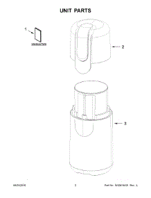 02 - Unit Parts parts for Whirlpool Coffee Grinder BCG111ER0 from AppliancePartsPros.com