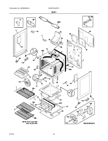 04 - Body parts for Electrolux Range BGGF3042KFV from AppliancePartsPros.com