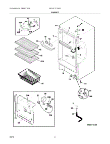 03 - Cabinet parts for Electrolux Freezer BKFH17F1SW0 from AppliancePartsPros.com