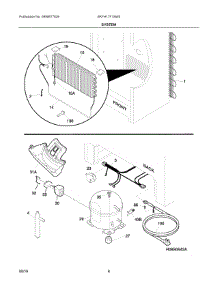 04 - System parts for Electrolux Freezer BKFH17F1SW0 from AppliancePartsPros.com