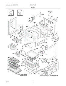 05 - Body parts for Electrolux Range CEI30EF3JSB from AppliancePartsPros.com