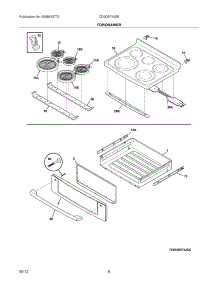 07 - Top / Drawer parts for Electrolux Range CEI30EF3JSB from AppliancePartsPros.com