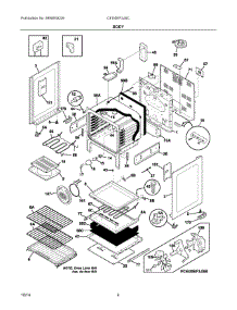 03 - Body parts for Electrolux Range CEI30EF3JSC from AppliancePartsPros.com