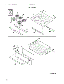 04 - Top / Drawer parts for Electrolux Range CEI30EF3JSC from AppliancePartsPros.com