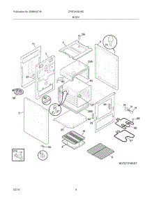 05 - Body parts for Frigidaire Range CFEF2405LWD from AppliancePartsPros.com