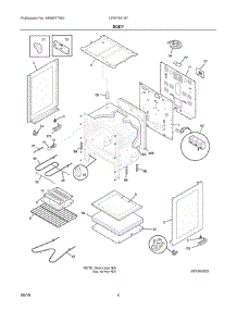 03 - Body parts for Electrolux Range CFEF3012PBD from AppliancePartsPros.com