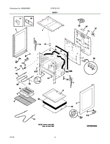 03 - Body parts for Electrolux Range CFEF3012PWB from AppliancePartsPros.com
