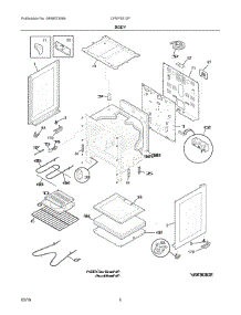 03 - Body parts for Electrolux Range CFEF3012PWC from AppliancePartsPros.com