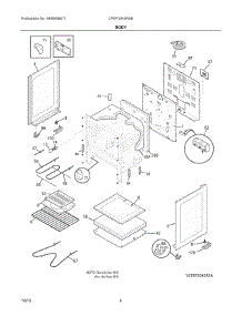 03 - Body parts for Electrolux Range CFEF3043RSB from AppliancePartsPros.com