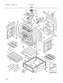 03 - Body parts for Electrolux Range CFES3025PBG from AppliancePartsPros.com