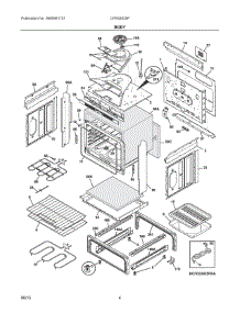03 - Body parts for Electrolux Range CFES3025PWA from AppliancePartsPros.com