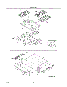 09 - Top / Drawer parts for Frigidaire Range CGDS3065PFB from AppliancePartsPros.com