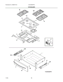 05 - Top / Drawer parts for Electrolux Range CGDS3065PFD from AppliancePartsPros.com