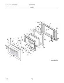 06 - Door parts for Electrolux Range CGDS3065PFD from AppliancePartsPros.com