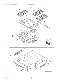 05 - Top / Drawer parts for Electrolux Range CGDS3065PFH from AppliancePartsPros.com