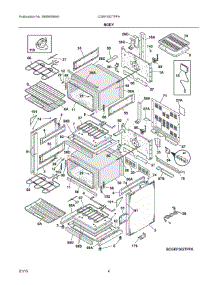 03 - Body parts for Electrolux Range CGEF302TPFA from AppliancePartsPros.com