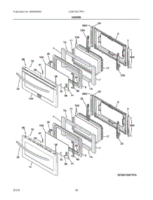 05 - Doors parts for Electrolux Range CGEF302TPFA from AppliancePartsPros.com