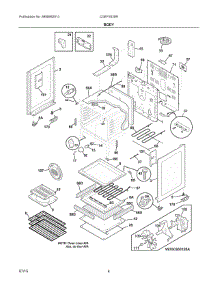 03 - Body parts for Electrolux Range CGEF3035RBA from AppliancePartsPros.com
