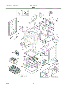 03 - Body parts for Electrolux Range CGEF3035RFA from AppliancePartsPros.com