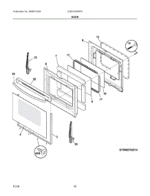 05 - Door parts for Electrolux Range CGEF3035RFA from AppliancePartsPros.com