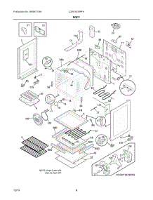 03 - Body parts for Electrolux Range CGEF3039RFA from AppliancePartsPros.com