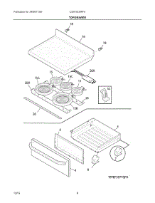04 - Top / Drawer parts for Electrolux Range CGEF3039RFA from AppliancePartsPros.com