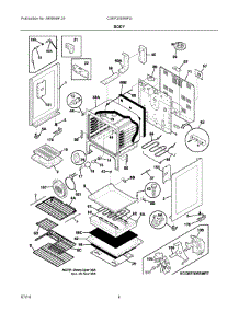 03 - Body parts for Electrolux Range CGEF3055MFG from AppliancePartsPros.com