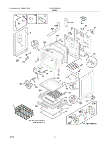 03 - Body parts for Electrolux Range CGEF3058RFA from AppliancePartsPros.com