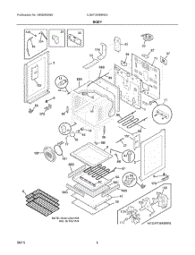 03 - Body parts for Electrolux Range CGEF3058RWA from AppliancePartsPros.com