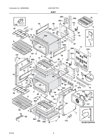 03 - Body parts for Electrolux Range CGEF306TPFA from AppliancePartsPros.com