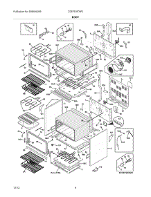 05 - Body parts for Frigidaire Range CGEF308TNF2 from AppliancePartsPros.com