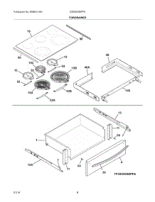07 - Top / Drawer parts for Frigidaire Range CGES3065PFA from AppliancePartsPros.com