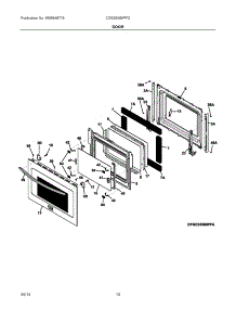 05 - Door parts for Electrolux Range CGES3065PFD from AppliancePartsPros.com