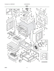 03 - Body parts for Electrolux Range CGES3065PWA from AppliancePartsPros.com