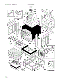 03 - Body parts for Electrolux Range CGES3065PWD from AppliancePartsPros.com