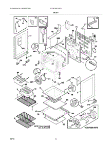 04 - Body parts for Electrolux Range CGIF3061NFD from AppliancePartsPros.com