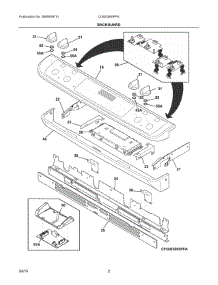 02 - Backguard parts for Electrolux Range CGIS3065PFA from AppliancePartsPros.com
