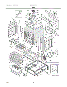 04 - Body parts for Electrolux Range CGIS3065PFA from AppliancePartsPros.com