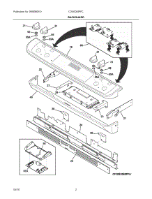 02 - Backguard parts for Electrolux Range CGIS3065PFC from AppliancePartsPros.com