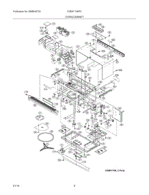 03 - Oven,Cabinet parts for Frigidaire Microwave CGMV174KFC from AppliancePartsPros.com