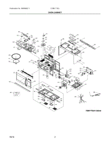 02 - Oven, Cabinet parts for Electrolux Microwave CGMV175QWA from AppliancePartsPros.com