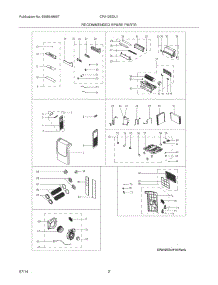 03 - Recommended Spare Parts parts for Frigidaire Air Conditioner CPA12EDU113 from AppliancePartsPros.com