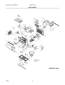 02 - Oven, Cabinet parts for Electrolux Microwave CPBM3077RFA from AppliancePartsPros.com