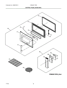 03 - Control Panel, Door, Misc parts for Electrolux Microwave CPBM3077RFB from AppliancePartsPros.com