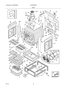07 - Body parts for Frigidaire Range CPDS3085PFA from AppliancePartsPros.com