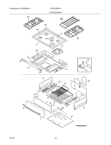 09 - Top / Drawer parts for Frigidaire Range CPDS3085PFA from AppliancePartsPros.com